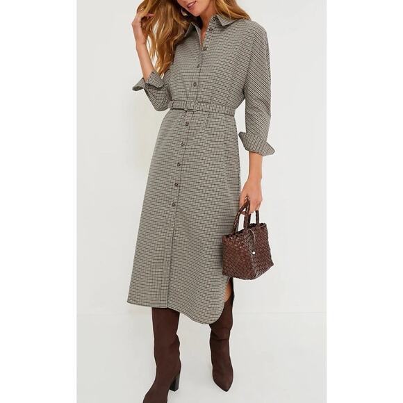 TUCKERNUCK Brown Plaid Sycamore Check Belted Vera Dress NWT Size XXXL - Picture 1 of 15
